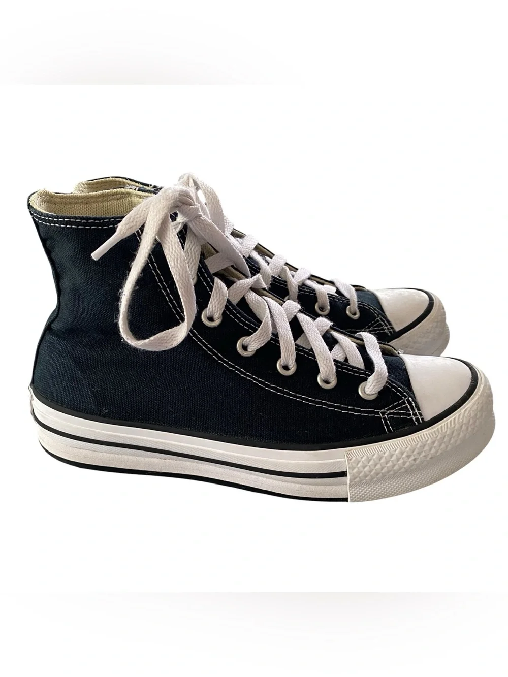 Converse Chuck Taylor All Star Lift Platform High Top Black Size 4.5